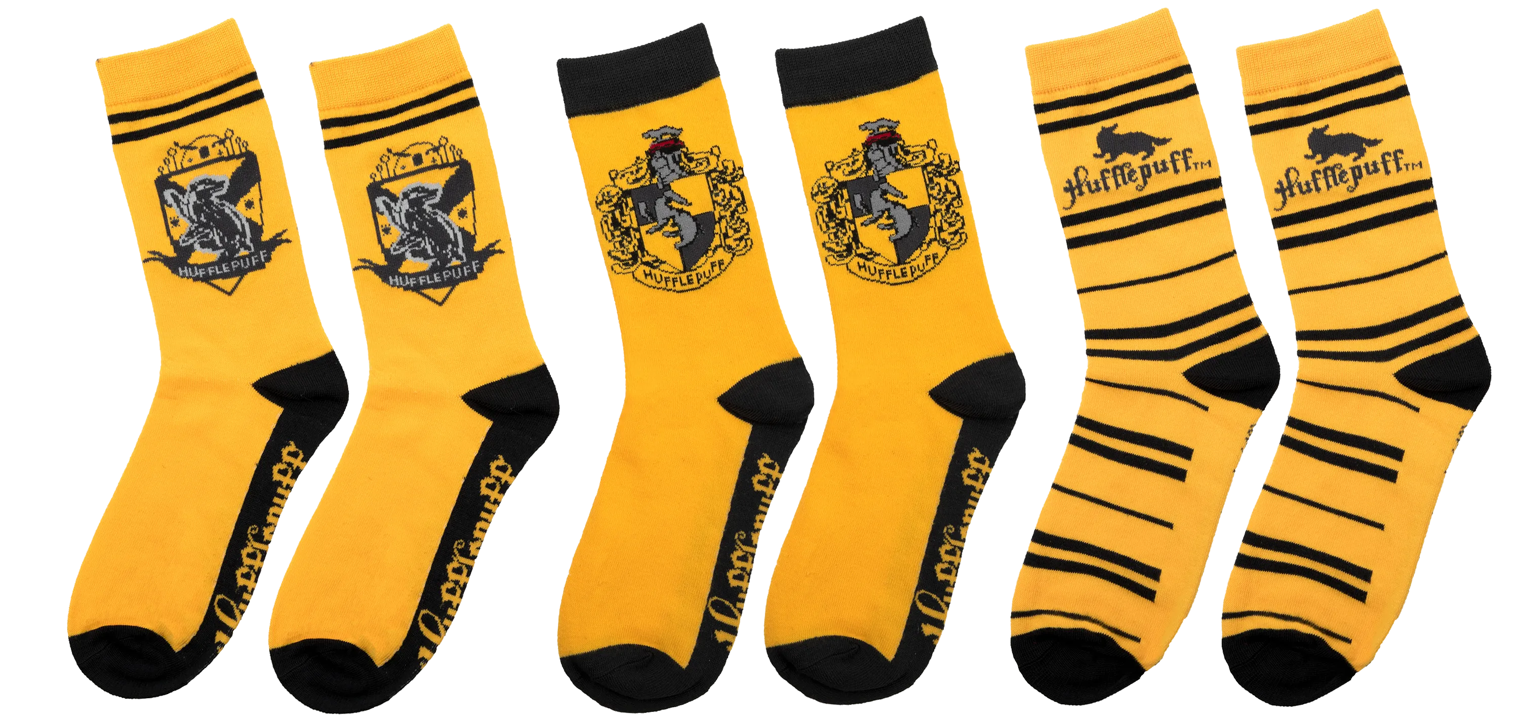 Set of 3 Hufflepuff Socks