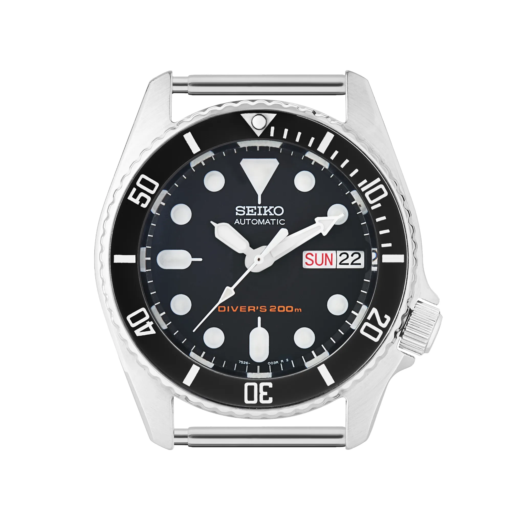 SKX013 Ceramic Bezel Insert: Sub style Black/White