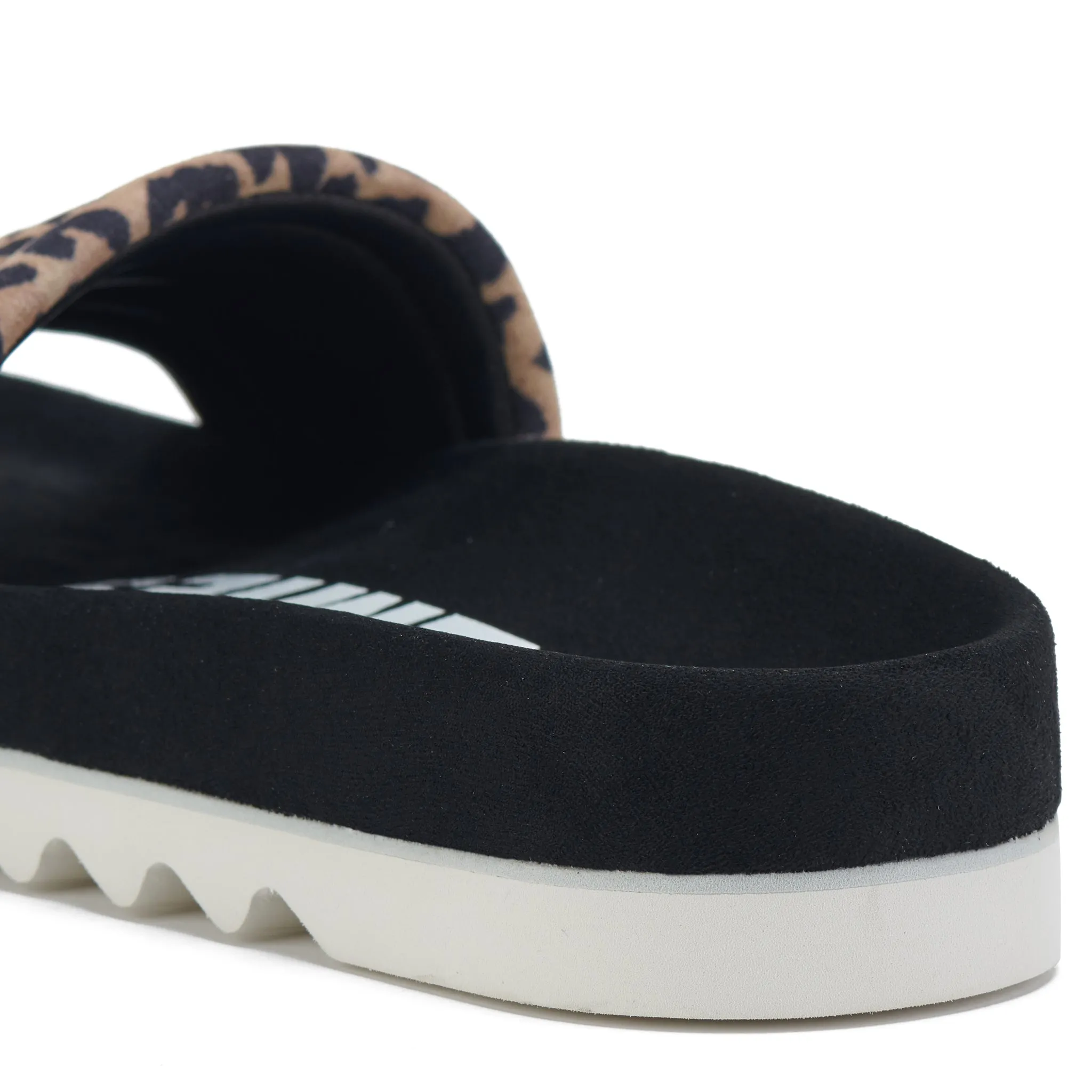 Slide Tooth Wedge Leopard/Black