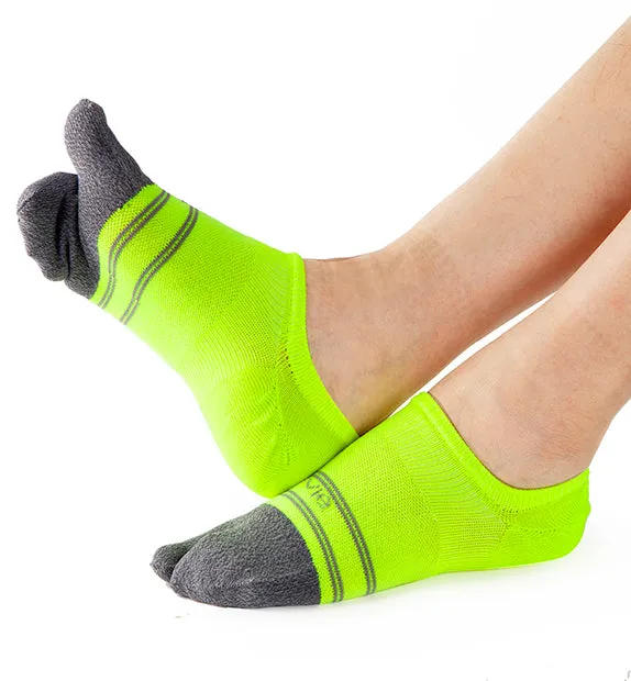 Split Toe Everyday Plus Lightweight Invisible Footies Socks - 8 Pack