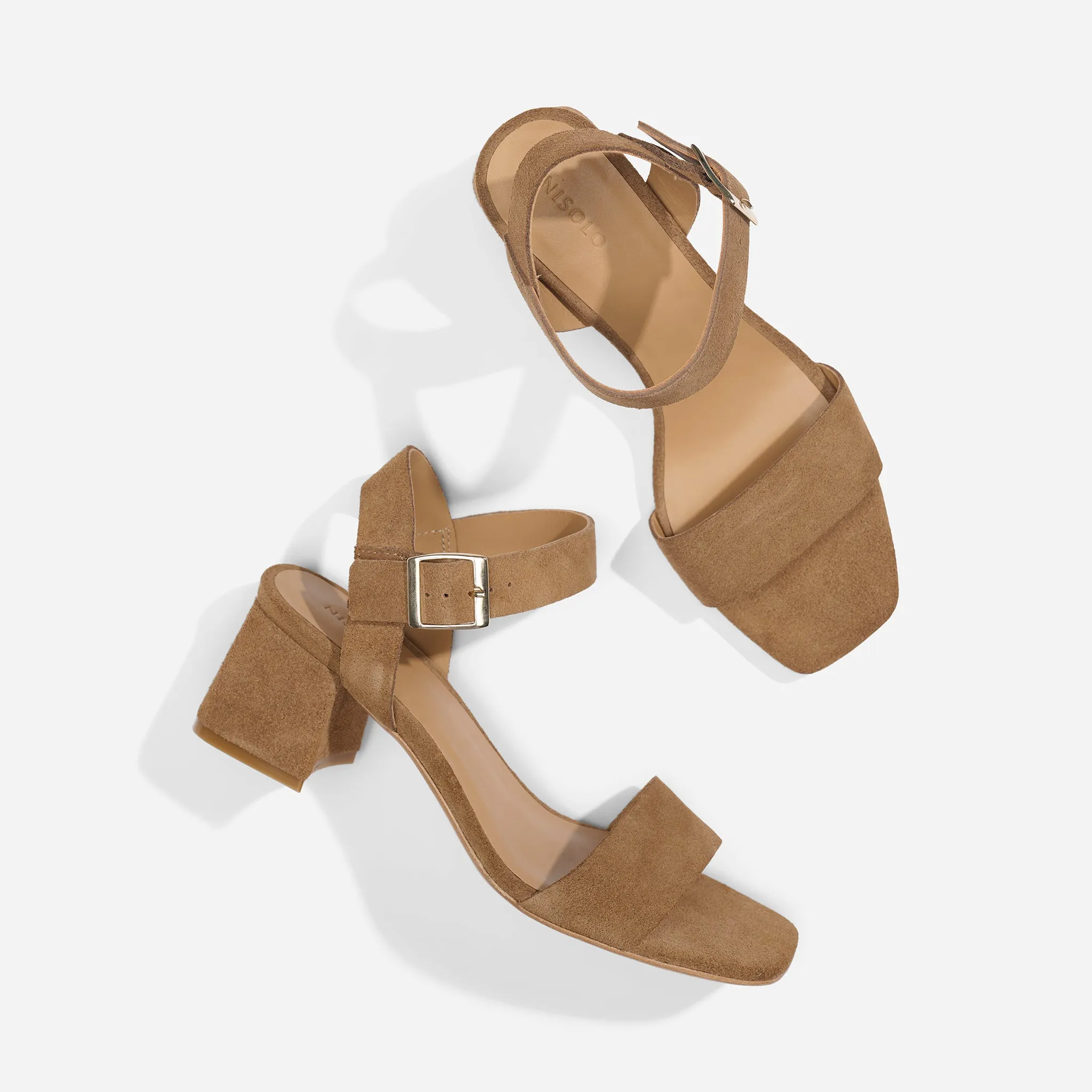 Stella Go-To Block Heel Taupe Suede