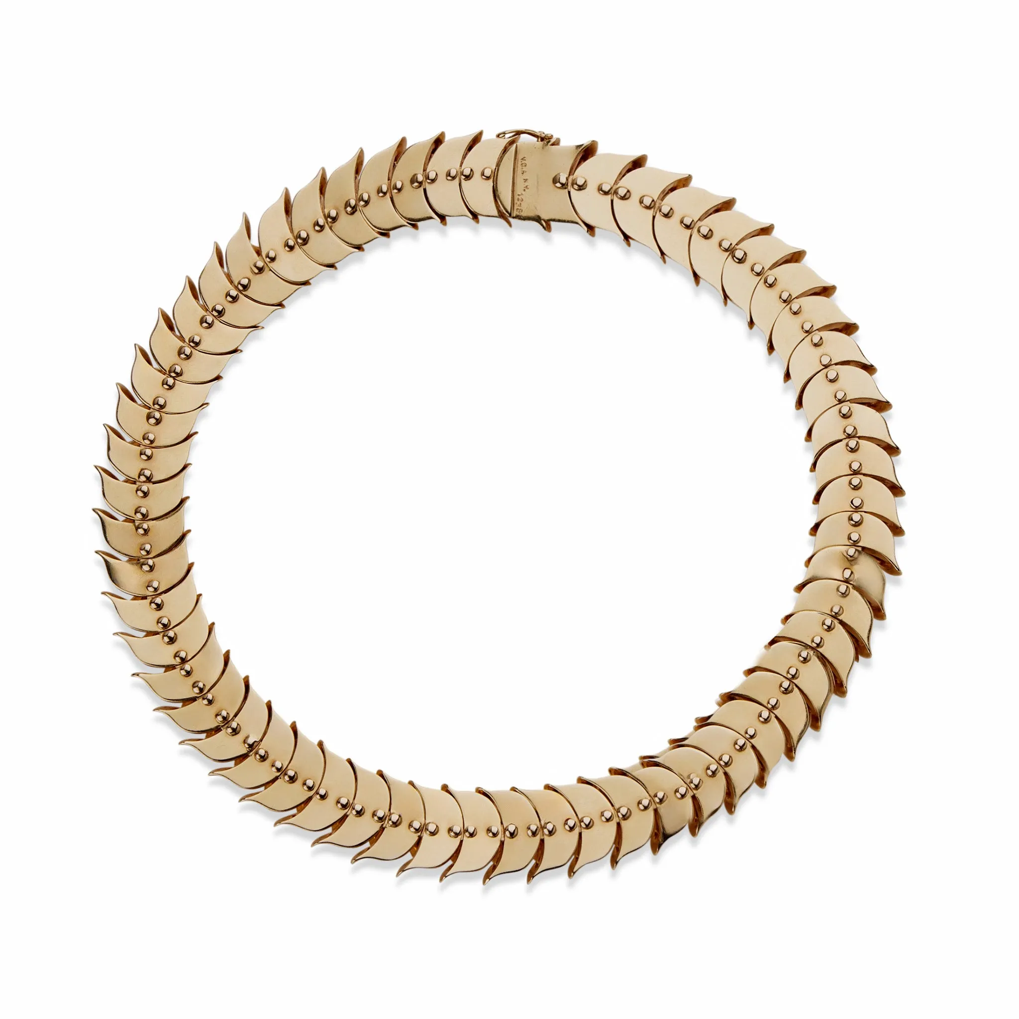 Van Cleef & Arpels Mid-Century 14K Gold Necklace