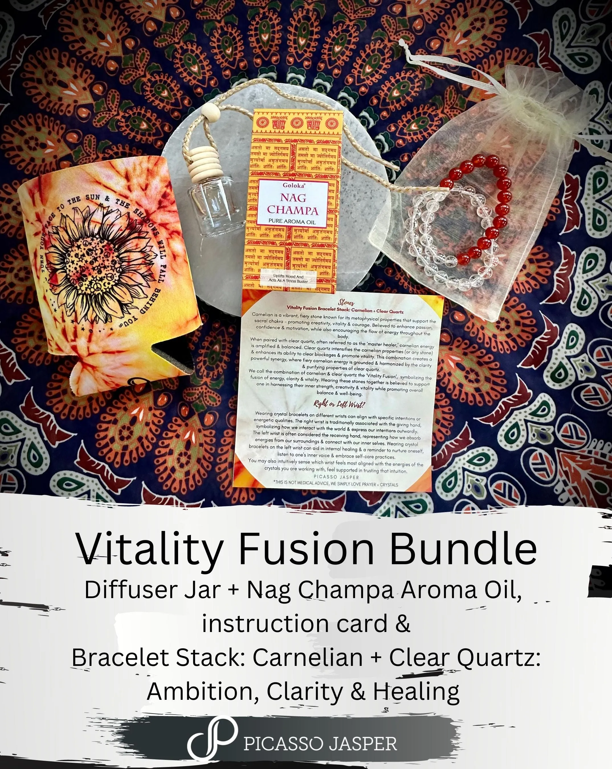 Vitality Fusion Diffuser   Bracelet Bundle: Ambition, Clarity & Healing