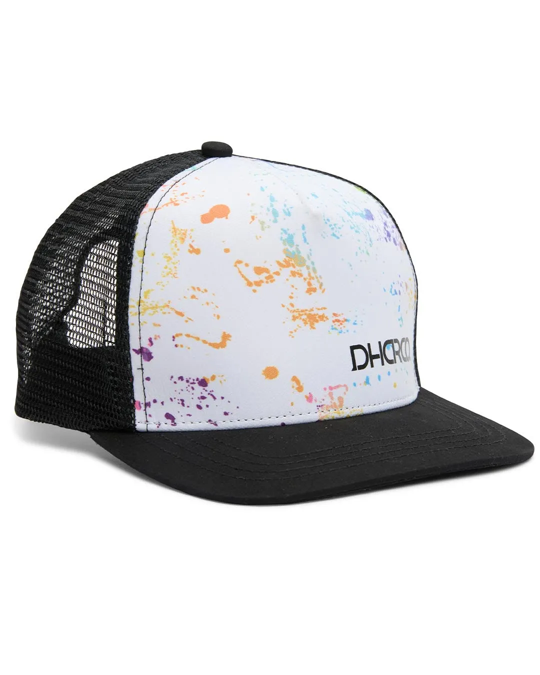 Youth Flat Brim Trucker | Paint Splat